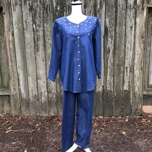 Jean Denim 2 Pc Rodeo Outfit Set Size 16